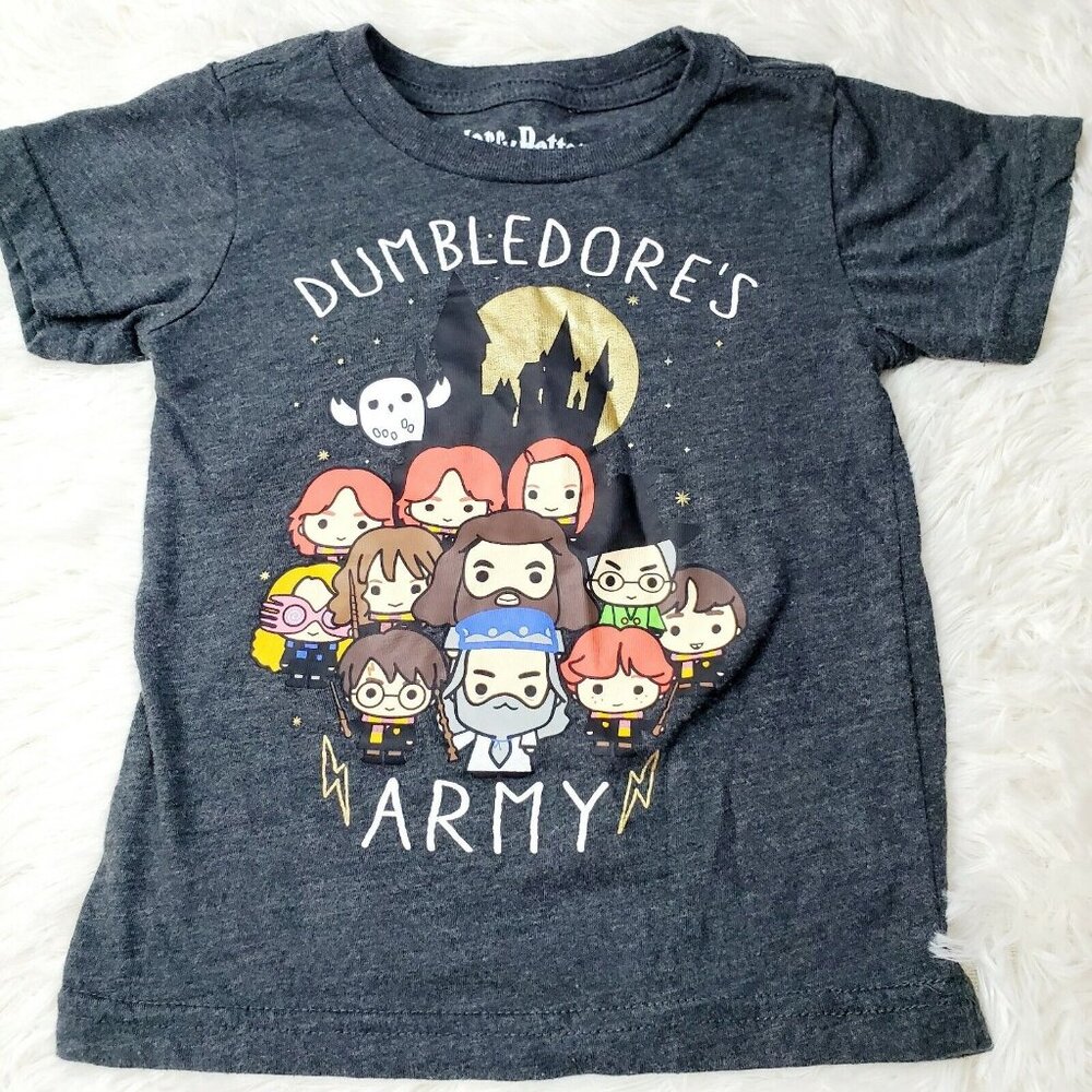Harry Potter Toddler Girl 3 Pcs Sz 2T (Shoes Sz 9) Dumbledore Army Halloween EUC - Picture 2 of 5